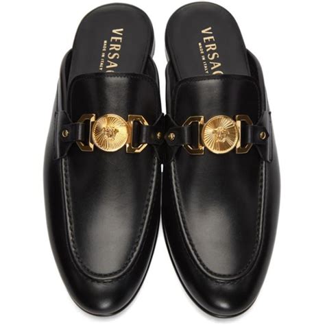 versace medusa leather loafers|versace slip on.